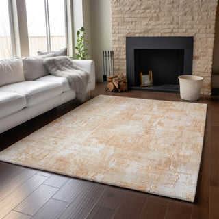Piper Looms Mayfield Modern AMF725 Coral Machine Washable Area Rug Lifestyle Image Feature