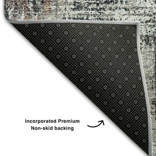 Piper Looms Mayfield Modern AMF725 Taupe Machine Washable Area Rug Backing Image