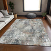 Piper Looms Mayfield Modern AMF725 Taupe Machine Washable Area Rug Lifestyle Image Feature