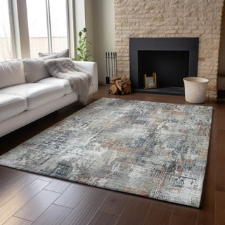 Piper Looms Mayfield Modern AMF725 Taupe Machine Washable Area Rug Lifestyle Image Feature