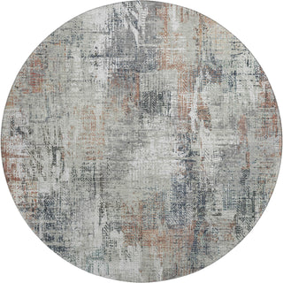 Piper Looms Mayfield Modern AMF725 Taupe Machine Washable Area Rug Round Main Image
