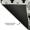 Piper Looms Mayfield Bohemian AMF726 Black Machine Washable Area Rug Backing Image