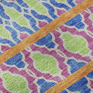 Piper Looms Mayfield Bohemian AMF726 Blush Machine Washable Area Rug Swatch Image