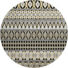 Piper Looms Mayfield Bohemian AMF726 Charcoal Machine Washable Area Rug Round Main Image