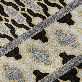Piper Looms Mayfield Bohemian AMF726 Charcoal Machine Washable Area Rug Swatch Image