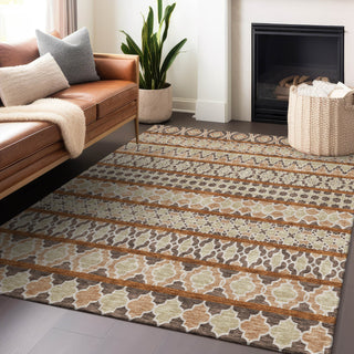 Piper Looms Mayfield Bohemian AMF726 Chocolate Machine Washable Area Rug Lifestyle Image Feature