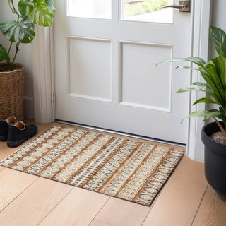 Piper Looms Mayfield Bohemian AMF726 Chocolate Machine Washable Area Rug Scatter Lifestyle Image Feature