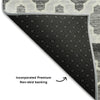 Piper Looms Mayfield Bohemian AMF726 Gray Machine Washable Area Rug Backing Image