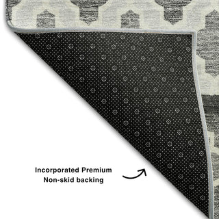 Piper Looms Mayfield Bohemian AMF726 Gray Machine Washable Area Rug Backing Image