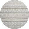 Piper Looms Mayfield Bohemian AMF726 Ivory Machine Washable Area Rug Round Main Image