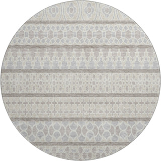 Piper Looms Mayfield Bohemian AMF726 Ivory Machine Washable Area Rug Round Main Image