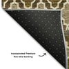 Piper Looms Mayfield Bohemian AMF726 Mocha Machine Washable Area Rug Backing Image