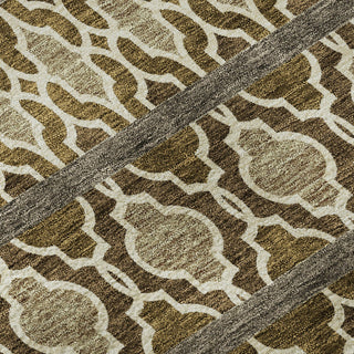 Piper Looms Mayfield Bohemian AMF726 Mocha Machine Washable Area Rug Swatch Image