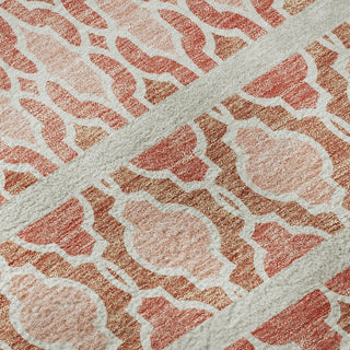 Piper Looms Mayfield Bohemian AMF726 Salmon Machine Washable Area Rug Swatch Image