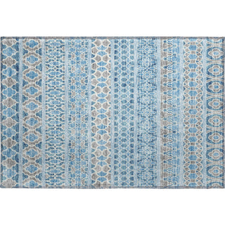Piper Looms Mayfield Bohemian AMF726 Sky Machine Washable Area Rug Scatter Main Image