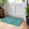Piper Looms Mayfield Bohemian AMF726 Teal Machine Washable Area Rug Scatter Lifestyle Image Feature