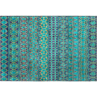 Piper Looms Mayfield Bohemian AMF726 Teal Machine Washable Area Rug Scatter Main Image