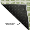 Piper Looms Mayfield Geometric AMF727 Aloe Machine Washable Area Rug Backing Image