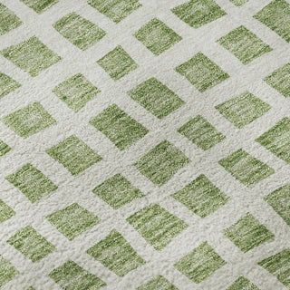 Piper Looms Mayfield Geometric AMF727 Aloe Machine Washable Area Rug Swatch Image