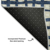 Piper Looms Mayfield Geometric AMF727 Blue Machine Washable Area Rug Backing Image