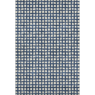 Piper Looms Mayfield Geometric AMF727 Blue Machine Washable Area Rug main image