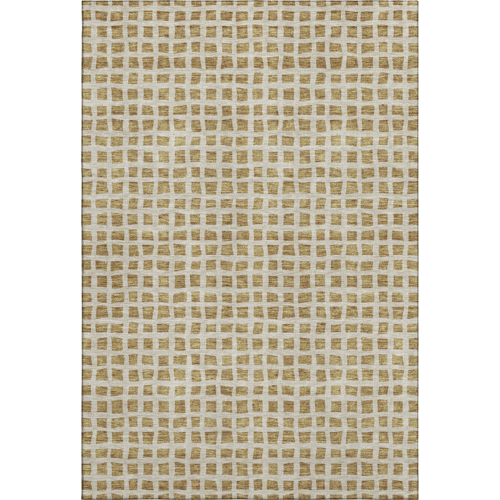 Piper Looms Mayfield Geometric AMF727 Gold Machine Washable Area Rug main image