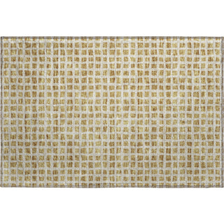 Piper Looms Mayfield Geometric AMF727 Gold Machine Washable Area Rug Scatter Main Image