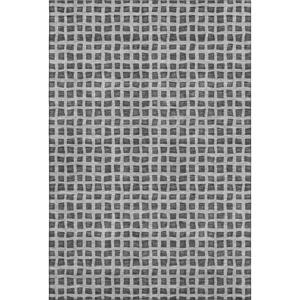 Piper Looms Mayfield Geometric AMF727 Graphite Machine Washable Area Rug main image
