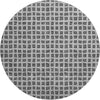 Piper Looms Mayfield Geometric AMF727 Graphite Machine Washable Area Rug Round Main Image