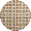Piper Looms Mayfield Geometric AMF727 Paprika Machine Washable Area Rug Round Main Image