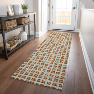 Piper Looms Mayfield Geometric AMF727 Paprika Machine Washable Area Rug Runner Lifestyle Image Feature