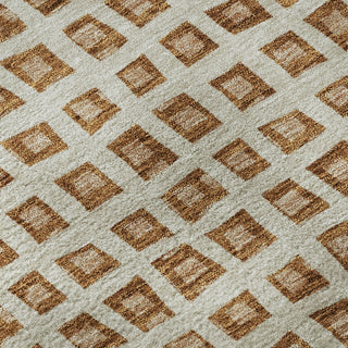 Piper Looms Mayfield Geometric AMF727 Paprika Machine Washable Area Rug Swatch Image