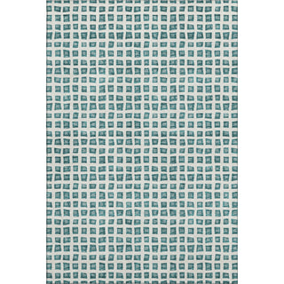 Piper Looms Mayfield Geometric AMF727 Teal Machine Washable Area Rug main image