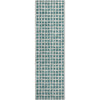 Piper Looms Mayfield Geometric AMF727 Teal Machine Washable Area Rug Runner Main Image