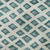 Piper Looms Mayfield Geometric AMF727 Teal Machine Washable Area Rug Swatch Image