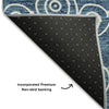 Piper Looms Mayfield Circles AMF728 Blue Machine Washable Area Rug Backing Image