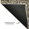 Piper Looms Mayfield Circles AMF728 Brown Machine Washable Area Rug Backing Image