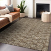 Piper Looms Mayfield Circles AMF728 Brown Machine Washable Area Rug Lifestyle Image Feature