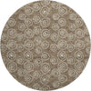 Piper Looms Mayfield Circles AMF728 Brown Machine Washable Area Rug Round Main Image