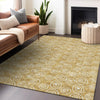 Piper Looms Mayfield Circles AMF728 Gold Machine Washable Area Rug Lifestyle Image Feature