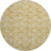 Piper Looms Mayfield Circles AMF728 Gold Machine Washable Area Rug Round Main Image