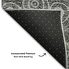 Piper Looms Mayfield Circles AMF728 Gray Machine Washable Area Rug Backing Image