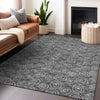 Piper Looms Mayfield Circles AMF728 Gray Machine Washable Area Rug Lifestyle Image Feature