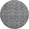 Piper Looms Mayfield Circles AMF728 Gray Machine Washable Area Rug Round Main Image