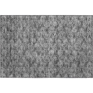 Piper Looms Mayfield Circles AMF728 Gray Machine Washable Area Rug Scatter Main Image