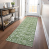 Piper Looms Mayfield Circles AMF728 Green Machine Washable Area Rug Runner Lifestyle Image Feature