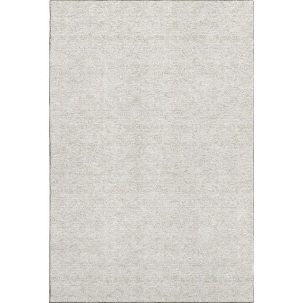Piper Looms Mayfield Circles AMF728 Ivory Machine Washable Area Rug main image
