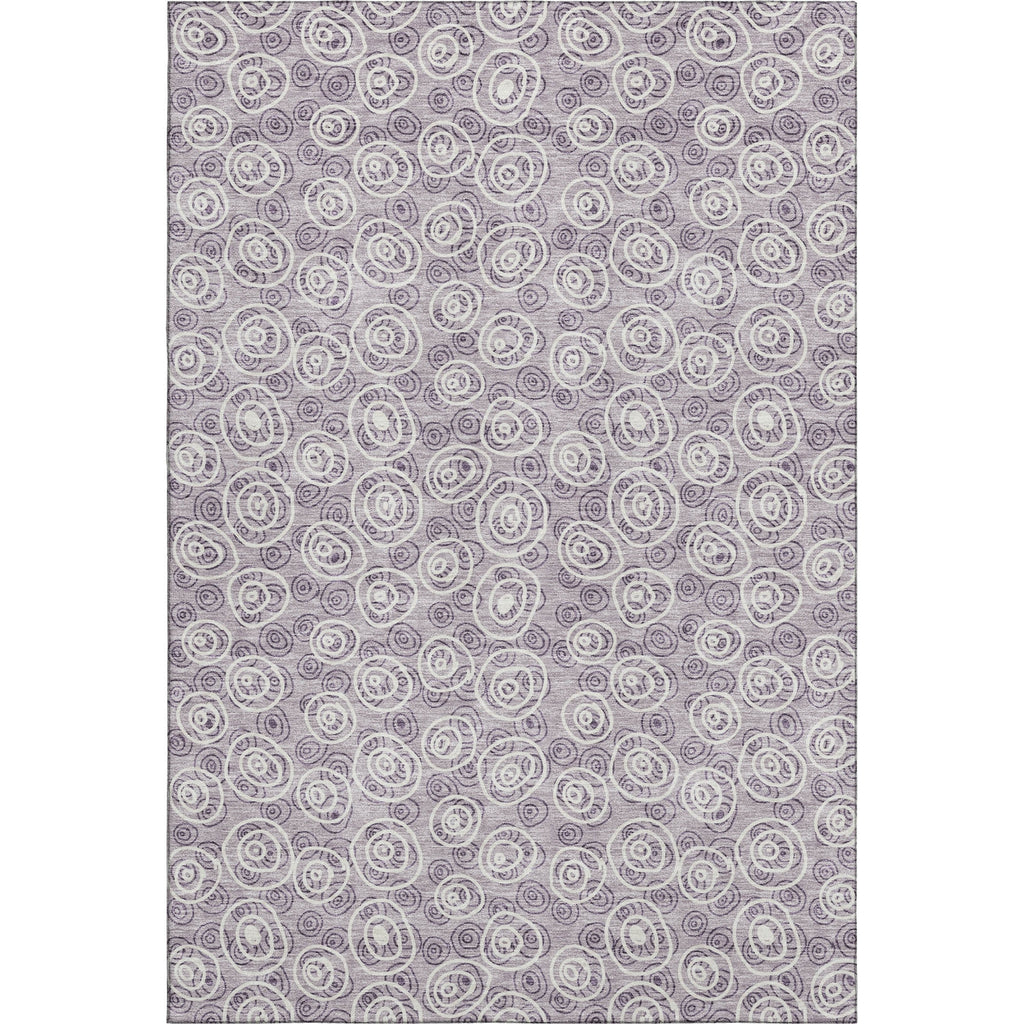 Piper Looms Mayfield Circles AMF728 Lavender Machine Washable Area Rug main image