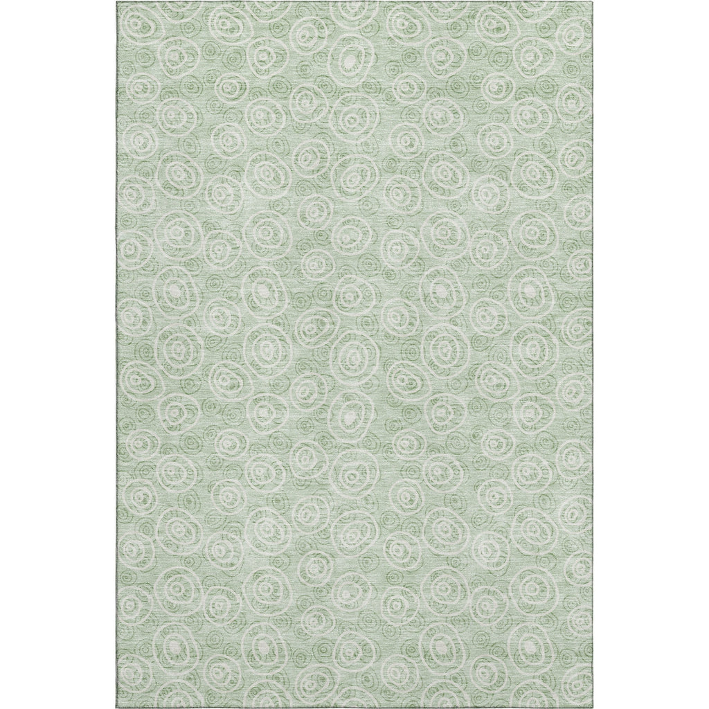 Piper Looms Mayfield Circles AMF728 Mint Machine Washable Area Rug main image