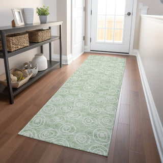 Piper Looms Mayfield Circles AMF728 Mint Machine Washable Area Rug Runner Lifestyle Image Feature